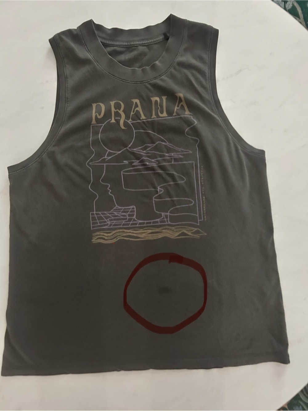 Prana Graphic Sleeveless Tank Women’s Medium - Picture 6 of 6